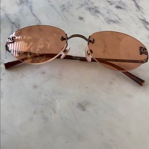 Chanel Grey Gradient Rimless Sunglasses 4002 - Yoogi's Closet